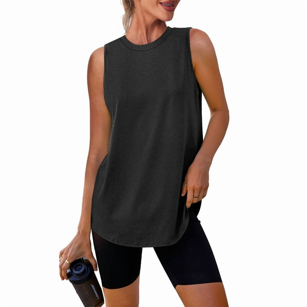 Ronuti Womens Workout Tank Tops Lightweight Sleeveless Shirts for Women Loose Fit Tops for Athletic Running Tennis Yoga