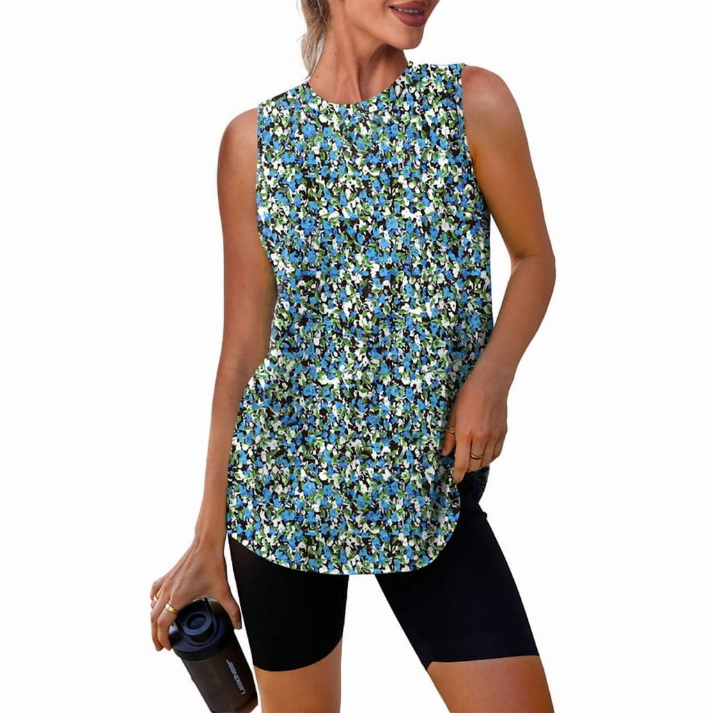 Ronuti Womens Workout Tank Tops Lightweight Sleeveless Shirts for Women Loose Fit Tops for Athletic Running Tennis Yoga