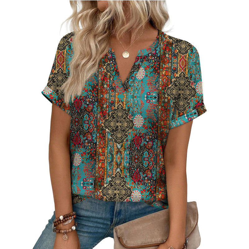 Wiholl Womens Blouses Summer Tops Rolled Sleeve Shirts Short Sleeve Tee Dressy Casual Summer Vacation Fashion Clothing 2026